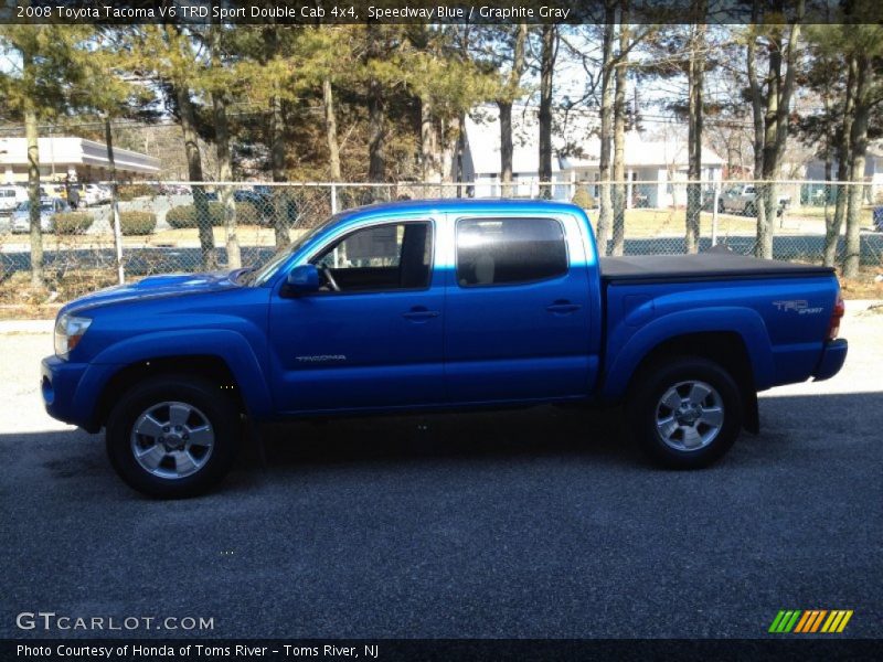 Speedway Blue / Graphite Gray 2008 Toyota Tacoma V6 TRD Sport Double Cab 4x4