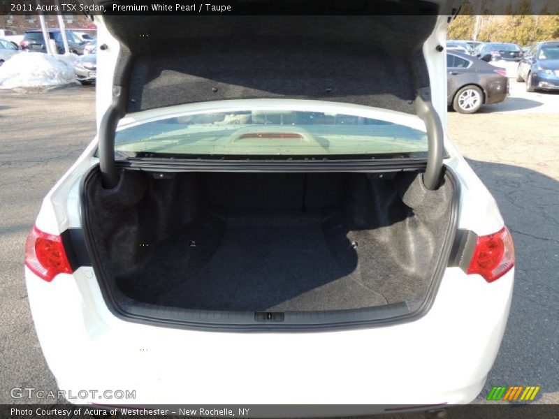 Premium White Pearl / Taupe 2011 Acura TSX Sedan