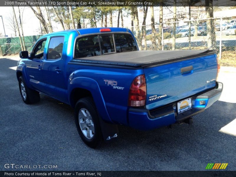 Speedway Blue / Graphite Gray 2008 Toyota Tacoma V6 TRD Sport Double Cab 4x4