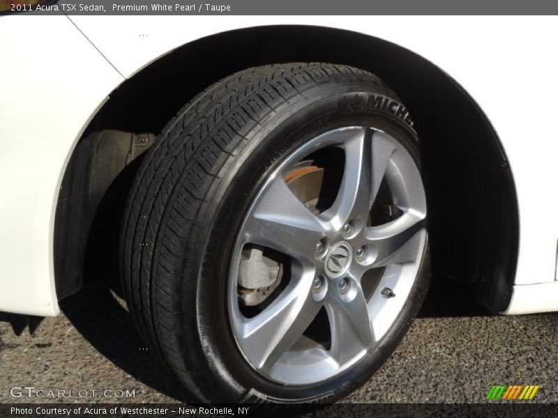 Premium White Pearl / Taupe 2011 Acura TSX Sedan