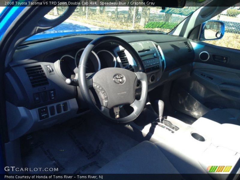 Speedway Blue / Graphite Gray 2008 Toyota Tacoma V6 TRD Sport Double Cab 4x4