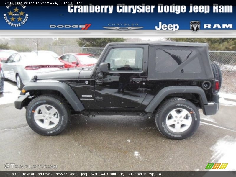 Black / Black 2013 Jeep Wrangler Sport 4x4