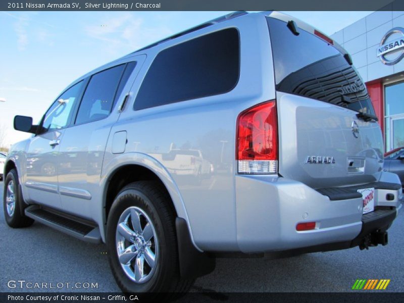 Silver Lightning / Charcoal 2011 Nissan Armada SV
