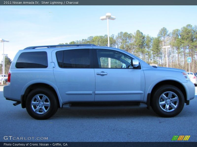 Silver Lightning / Charcoal 2011 Nissan Armada SV