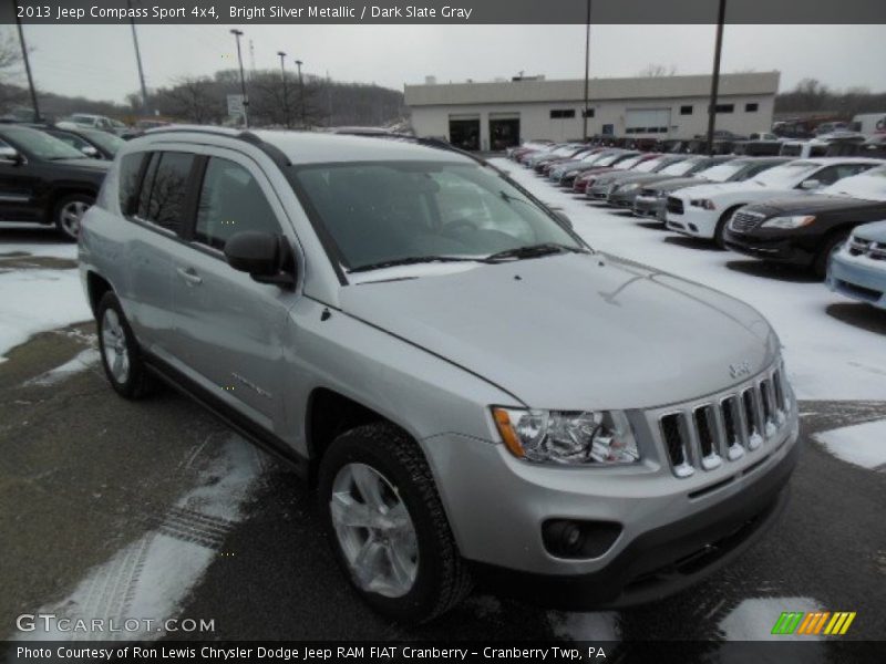 Bright Silver Metallic / Dark Slate Gray 2013 Jeep Compass Sport 4x4