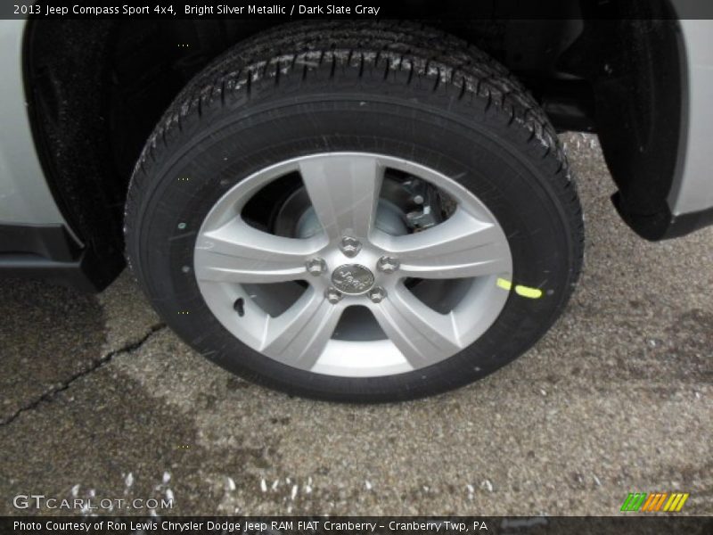 Bright Silver Metallic / Dark Slate Gray 2013 Jeep Compass Sport 4x4