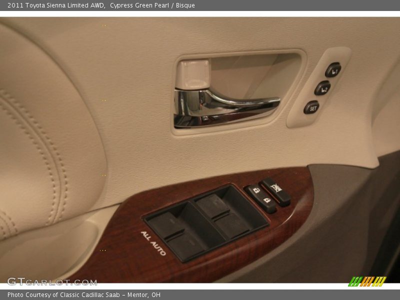 Cypress Green Pearl / Bisque 2011 Toyota Sienna Limited AWD