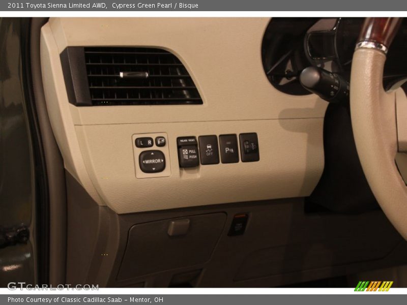 Cypress Green Pearl / Bisque 2011 Toyota Sienna Limited AWD