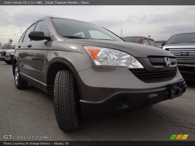 Urban Titanium Metallic / Black 2009 Honda CR-V LX 4WD
