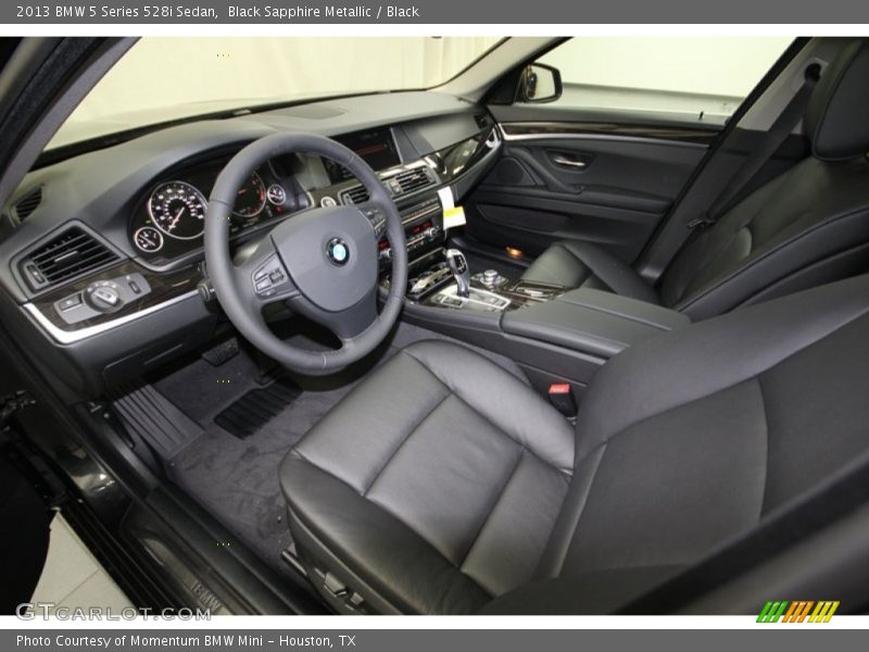 Black Sapphire Metallic / Black 2013 BMW 5 Series 528i Sedan