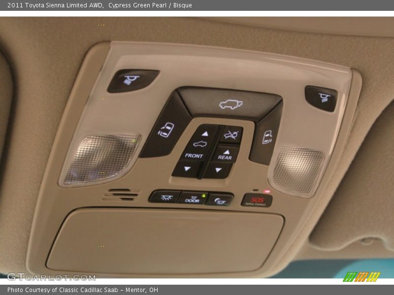 Cypress Green Pearl / Bisque 2011 Toyota Sienna Limited AWD