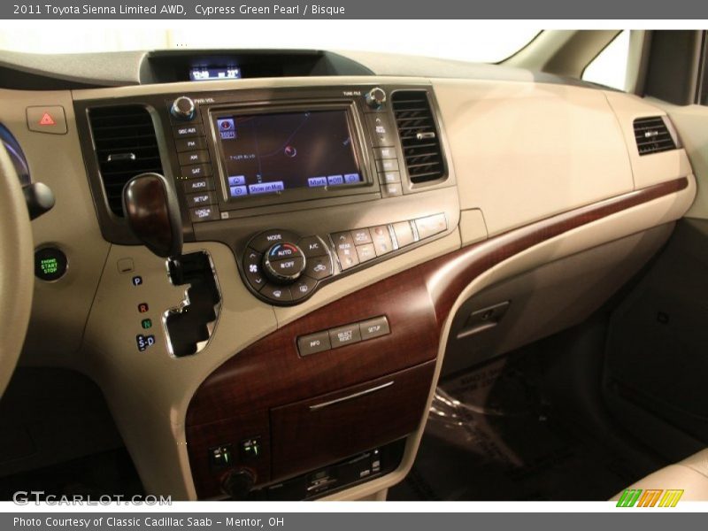 Cypress Green Pearl / Bisque 2011 Toyota Sienna Limited AWD