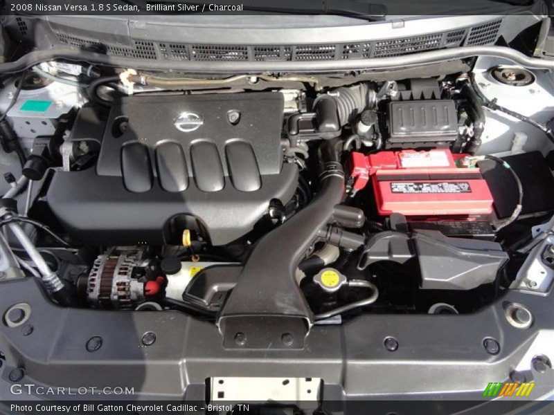 Brilliant Silver / Charcoal 2008 Nissan Versa 1.8 S Sedan
