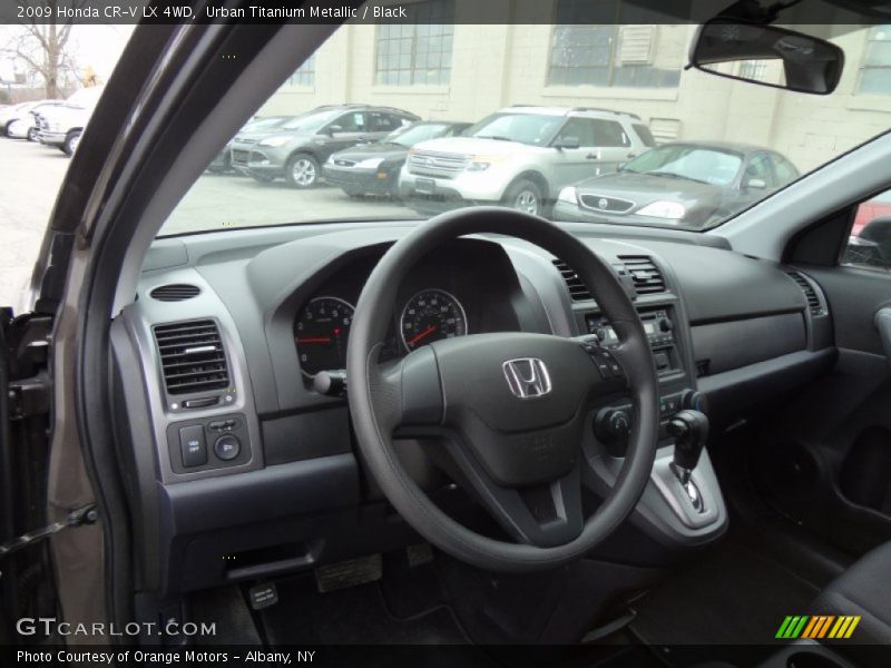 Urban Titanium Metallic / Black 2009 Honda CR-V LX 4WD