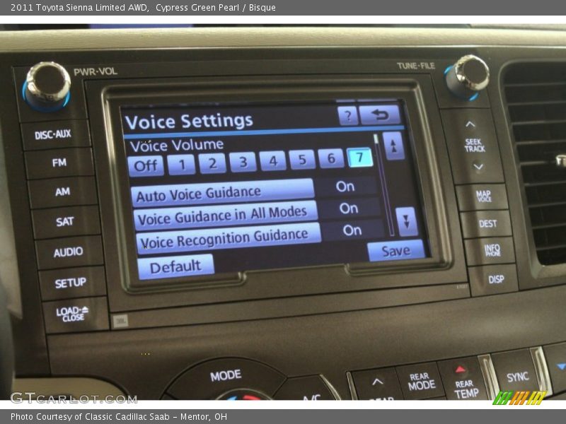 Cypress Green Pearl / Bisque 2011 Toyota Sienna Limited AWD