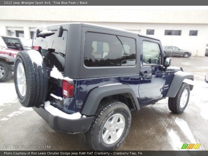 True Blue Pearl / Black 2013 Jeep Wrangler Sport 4x4