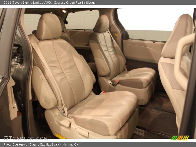 Cypress Green Pearl / Bisque 2011 Toyota Sienna Limited AWD