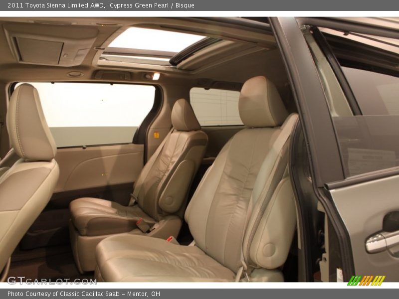 Cypress Green Pearl / Bisque 2011 Toyota Sienna Limited AWD