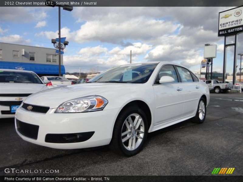 Summit White / Neutral 2012 Chevrolet Impala LTZ