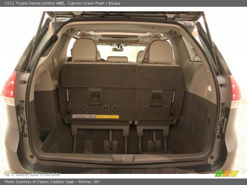 Cypress Green Pearl / Bisque 2011 Toyota Sienna Limited AWD