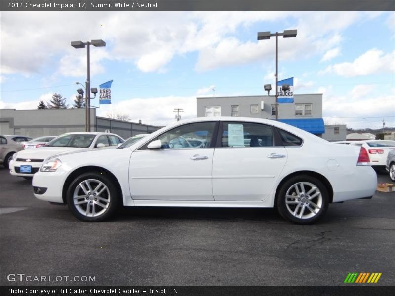 Summit White / Neutral 2012 Chevrolet Impala LTZ