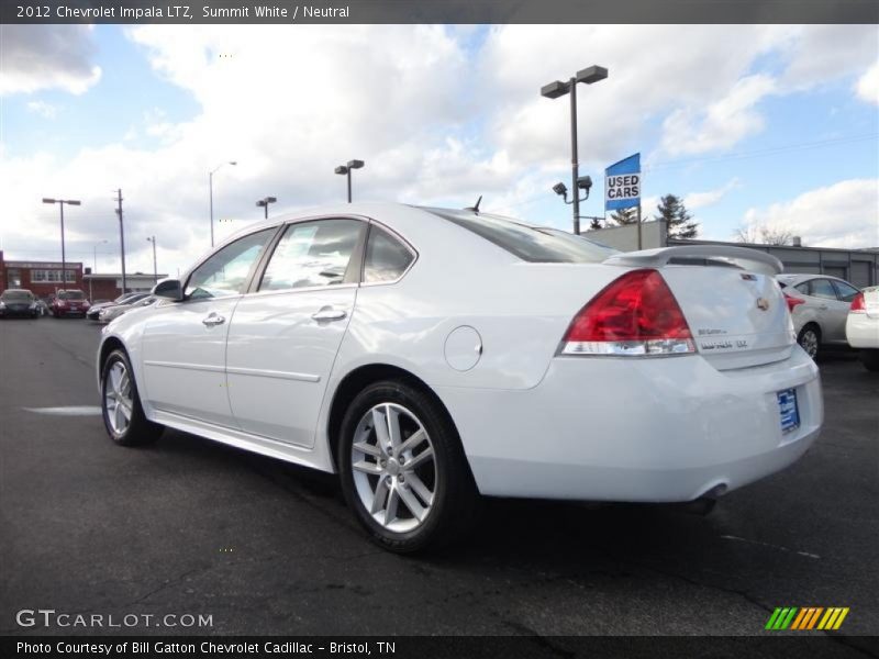Summit White / Neutral 2012 Chevrolet Impala LTZ