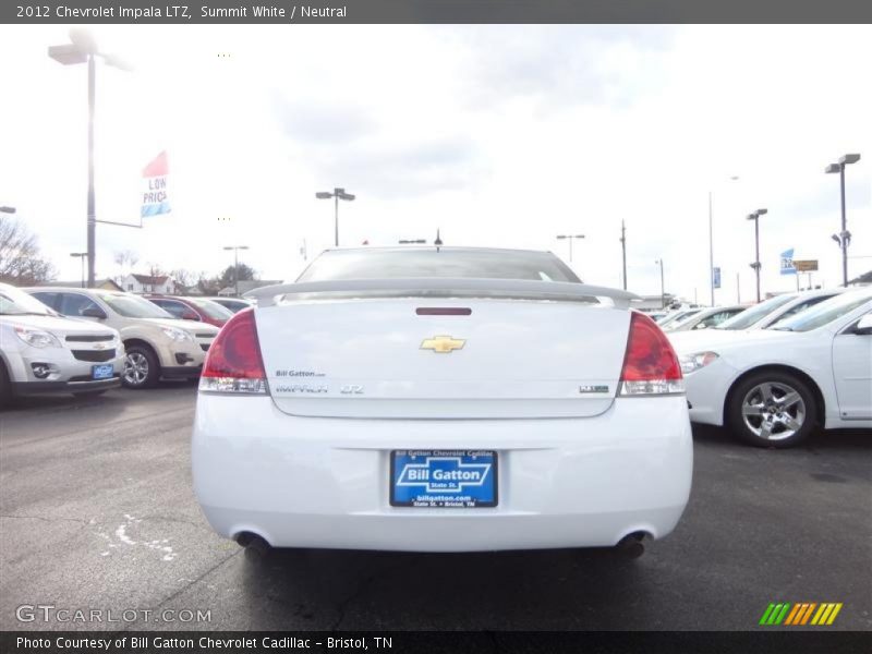 Summit White / Neutral 2012 Chevrolet Impala LTZ