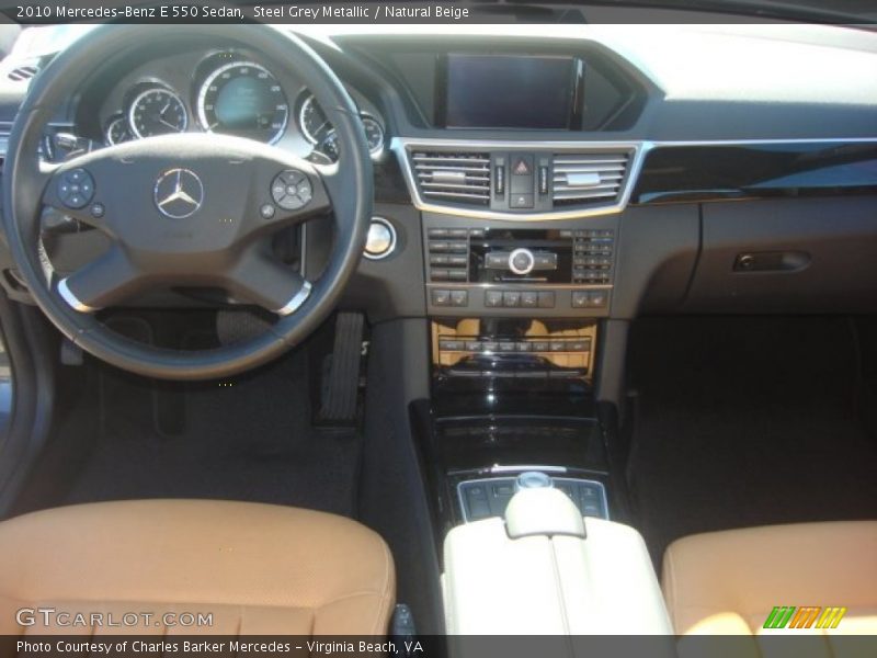 Steel Grey Metallic / Natural Beige 2010 Mercedes-Benz E 550 Sedan