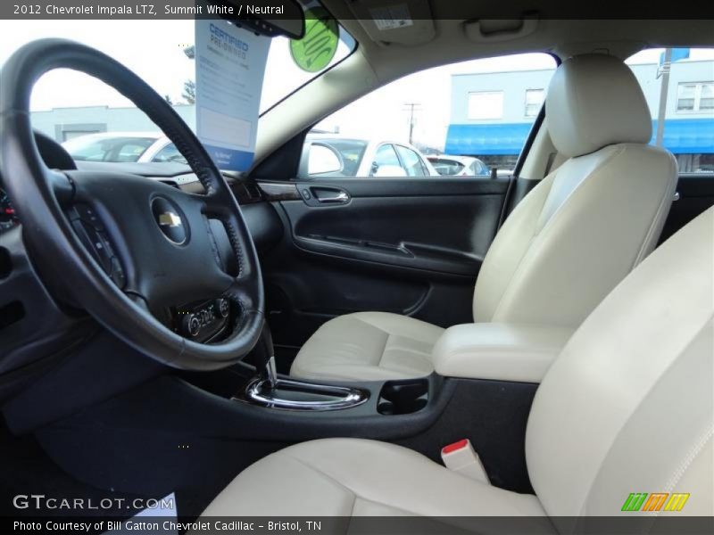 Summit White / Neutral 2012 Chevrolet Impala LTZ