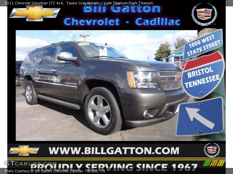 Taupe Gray Metallic / Light Titanium/Dark Titanium 2011 Chevrolet Suburban LTZ 4x4