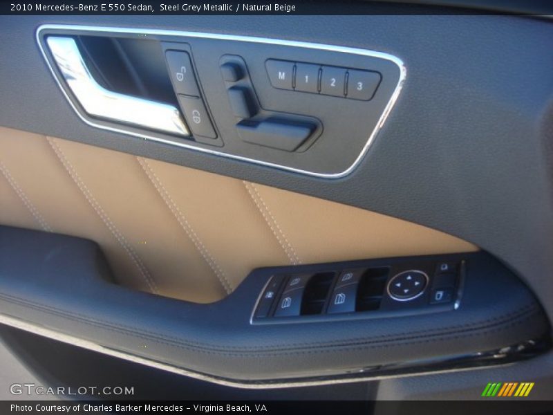 Steel Grey Metallic / Natural Beige 2010 Mercedes-Benz E 550 Sedan