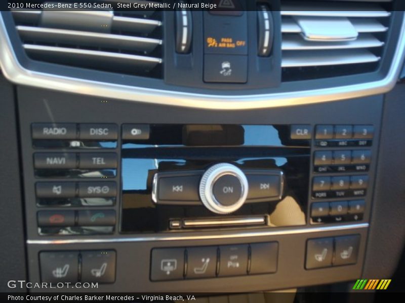Steel Grey Metallic / Natural Beige 2010 Mercedes-Benz E 550 Sedan