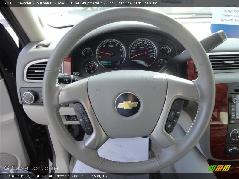 Taupe Gray Metallic / Light Titanium/Dark Titanium 2011 Chevrolet Suburban LTZ 4x4