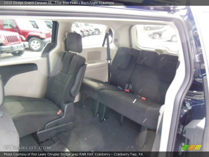 True Blue Pearl / Black/Light Graystone 2013 Dodge Grand Caravan SE