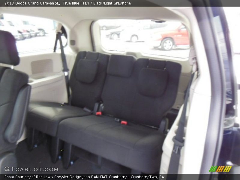 True Blue Pearl / Black/Light Graystone 2013 Dodge Grand Caravan SE
