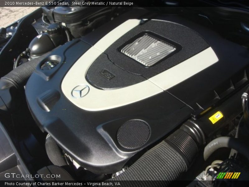 Steel Grey Metallic / Natural Beige 2010 Mercedes-Benz E 550 Sedan