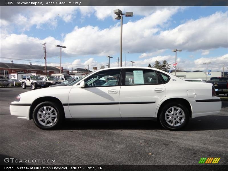 White / Medium Gray 2005 Chevrolet Impala