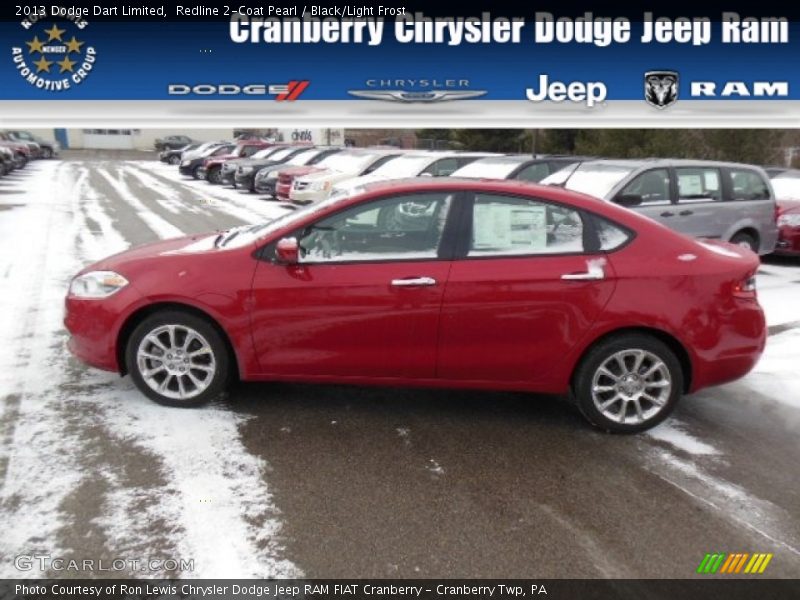 Redline 2-Coat Pearl / Black/Light Frost 2013 Dodge Dart Limited