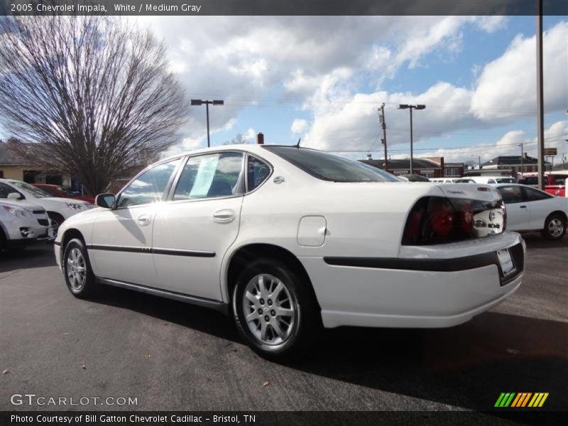 White / Medium Gray 2005 Chevrolet Impala