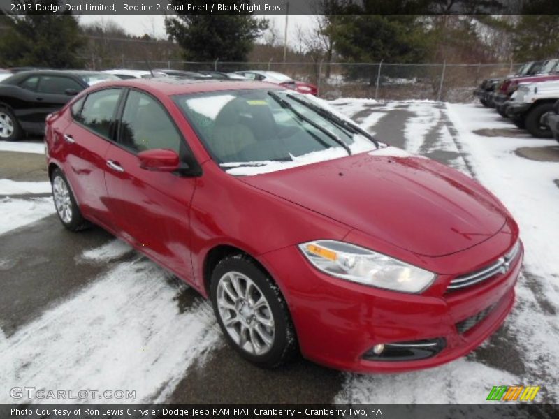 Redline 2-Coat Pearl / Black/Light Frost 2013 Dodge Dart Limited
