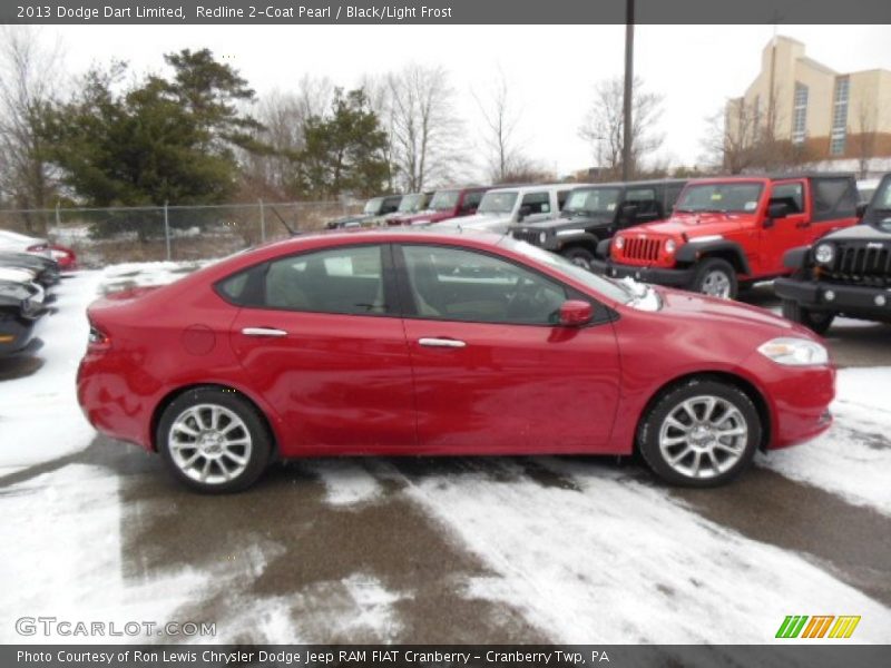 Redline 2-Coat Pearl / Black/Light Frost 2013 Dodge Dart Limited