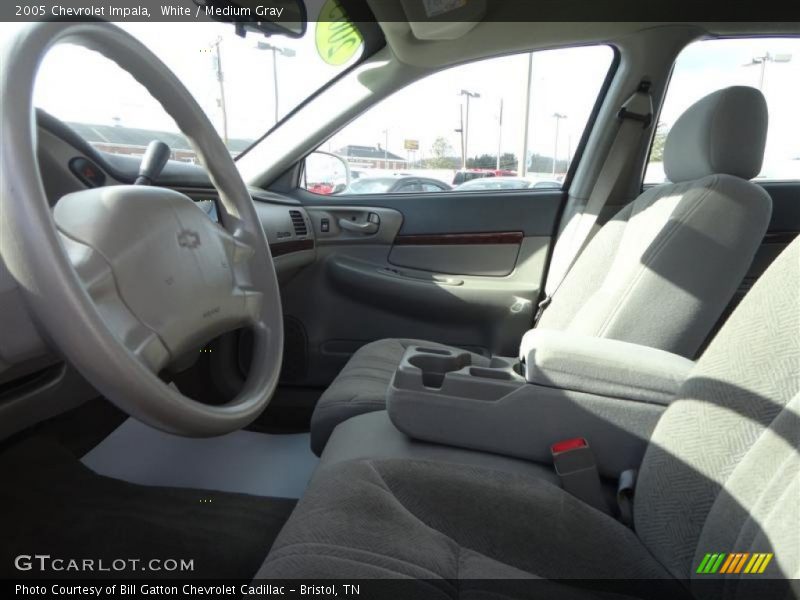 White / Medium Gray 2005 Chevrolet Impala