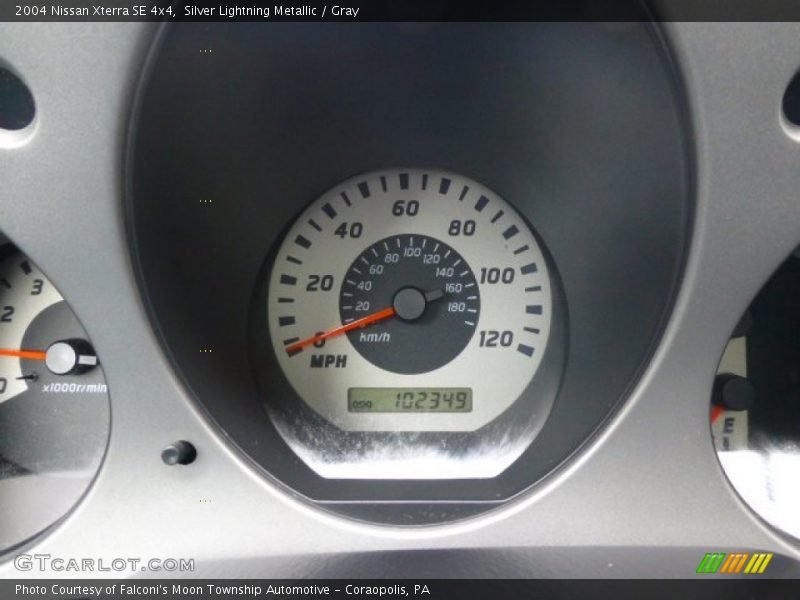 Silver Lightning Metallic / Gray 2004 Nissan Xterra SE 4x4