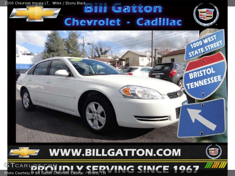 White / Ebony Black 2006 Chevrolet Impala LT