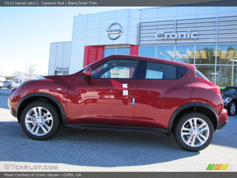 Cayenne Red / Black/Silver Trim 2013 Nissan Juke S