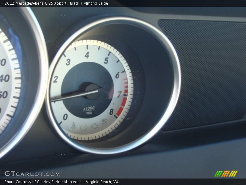 Black / Almond Beige 2012 Mercedes-Benz C 250 Sport