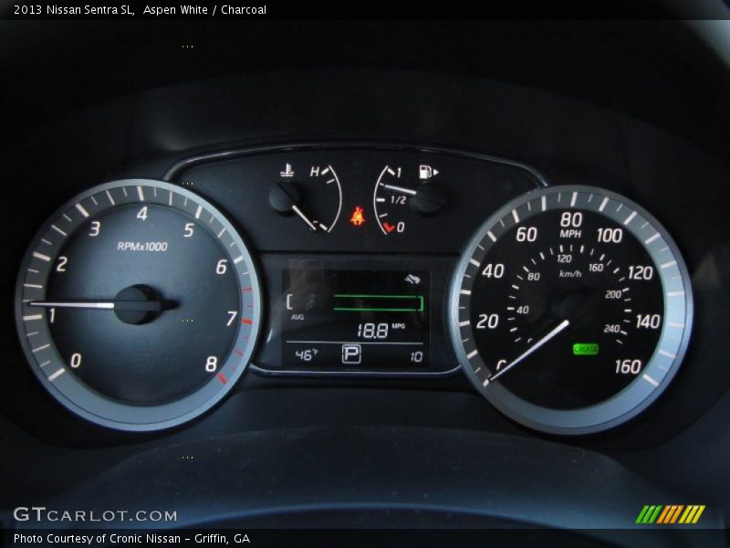Aspen White / Charcoal 2013 Nissan Sentra SL