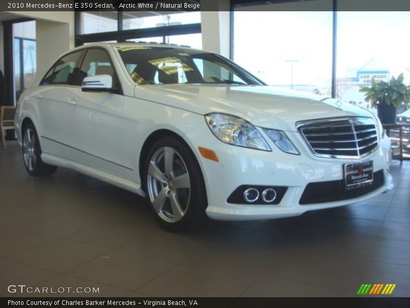 Arctic White / Natural Beige 2010 Mercedes-Benz E 350 Sedan