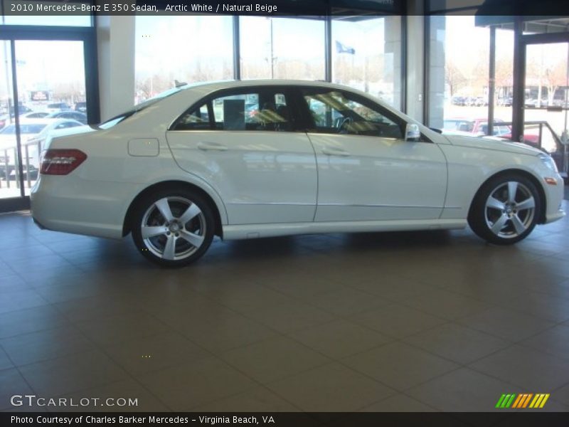 Arctic White / Natural Beige 2010 Mercedes-Benz E 350 Sedan