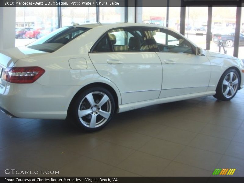 Arctic White / Natural Beige 2010 Mercedes-Benz E 350 Sedan